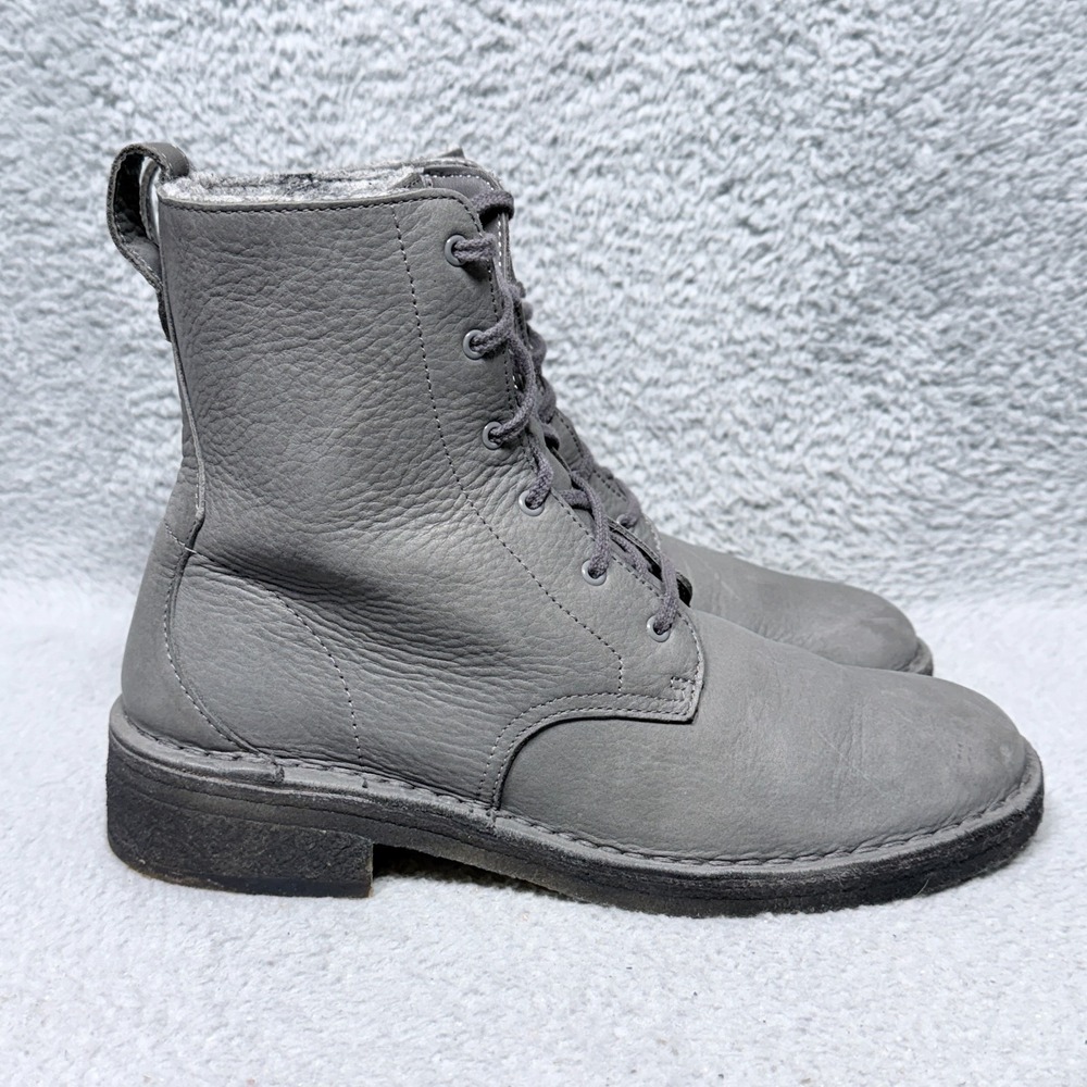 Clarks Originals Maru Elsa Womens Size 10 Ankle Boots Gray Charcoal Leather